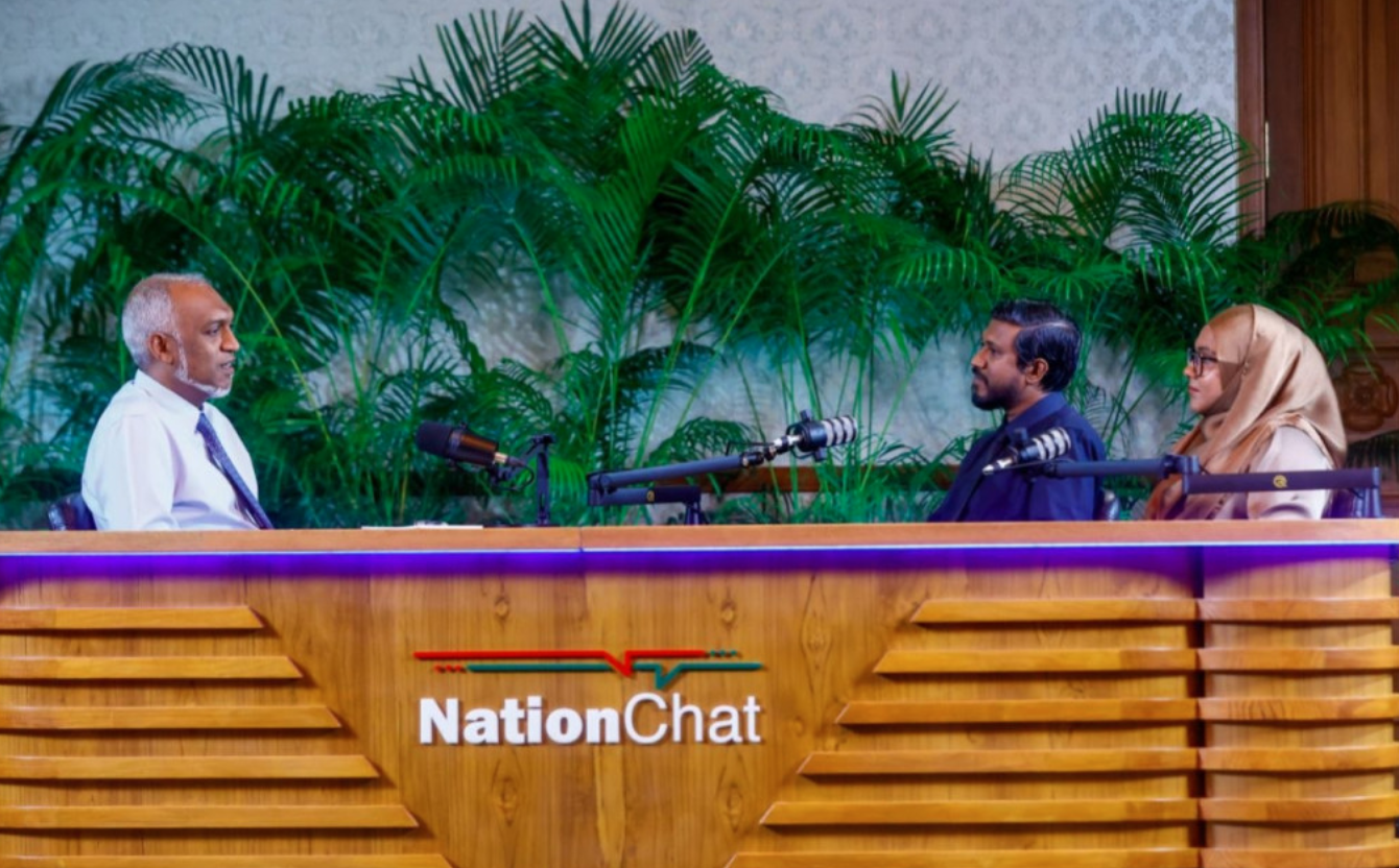 ރައީސް މުއްއިޒު ދައުލަތުގެ މީޑިއާއިން ގެނެސްދޭ 'ނޭޝަން ޗެޓް' ޕްރޮގްރާމުގައި