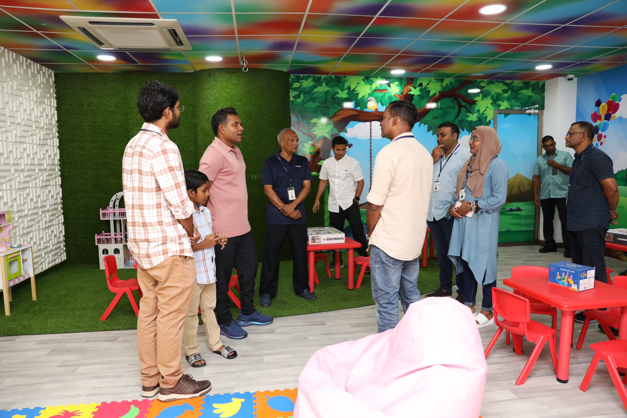 ސްޓެލްކޯއިން ގާއިމްކުރާ ޗައިލްޑް ކެއަރ ސެންޓަރުގެ މަސައްކަތްތައް ނާއިބު ރައީސް ބައްލަވާލައްވައިފި