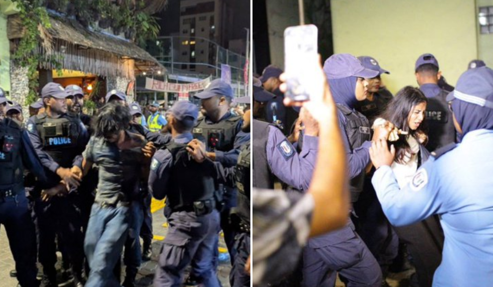 ޒުވާނުންގެ މުޒާހަރާއިން ހައްޔަރުކުރި ދެ މީހުން ދޫކޮށްލަން އަޒާން ގޮވާލައްވައިފި