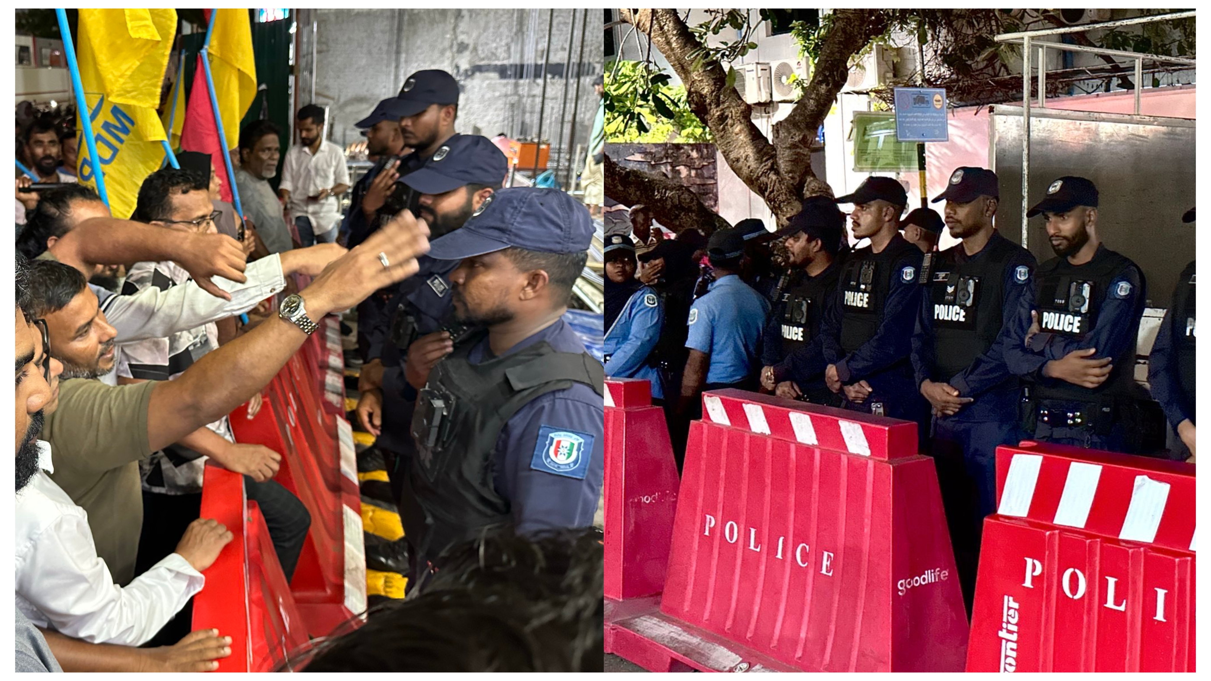 އިދިކޮޅު އެމްޑީޕީން ސަރުކާރާ ދެކޮޅަށް މާލޭގެ މަގުތަކުގައި ކުރިއަށްގެންދާ ސިލްސިލާ މުޒާހަރާތައް