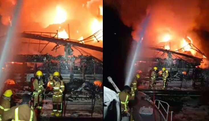 ހުޅުމާލެ ފަޅުތެރޭގައި އޮތް ސަފާރީއެއް އަނދައި ހުލިވެއްޖެ