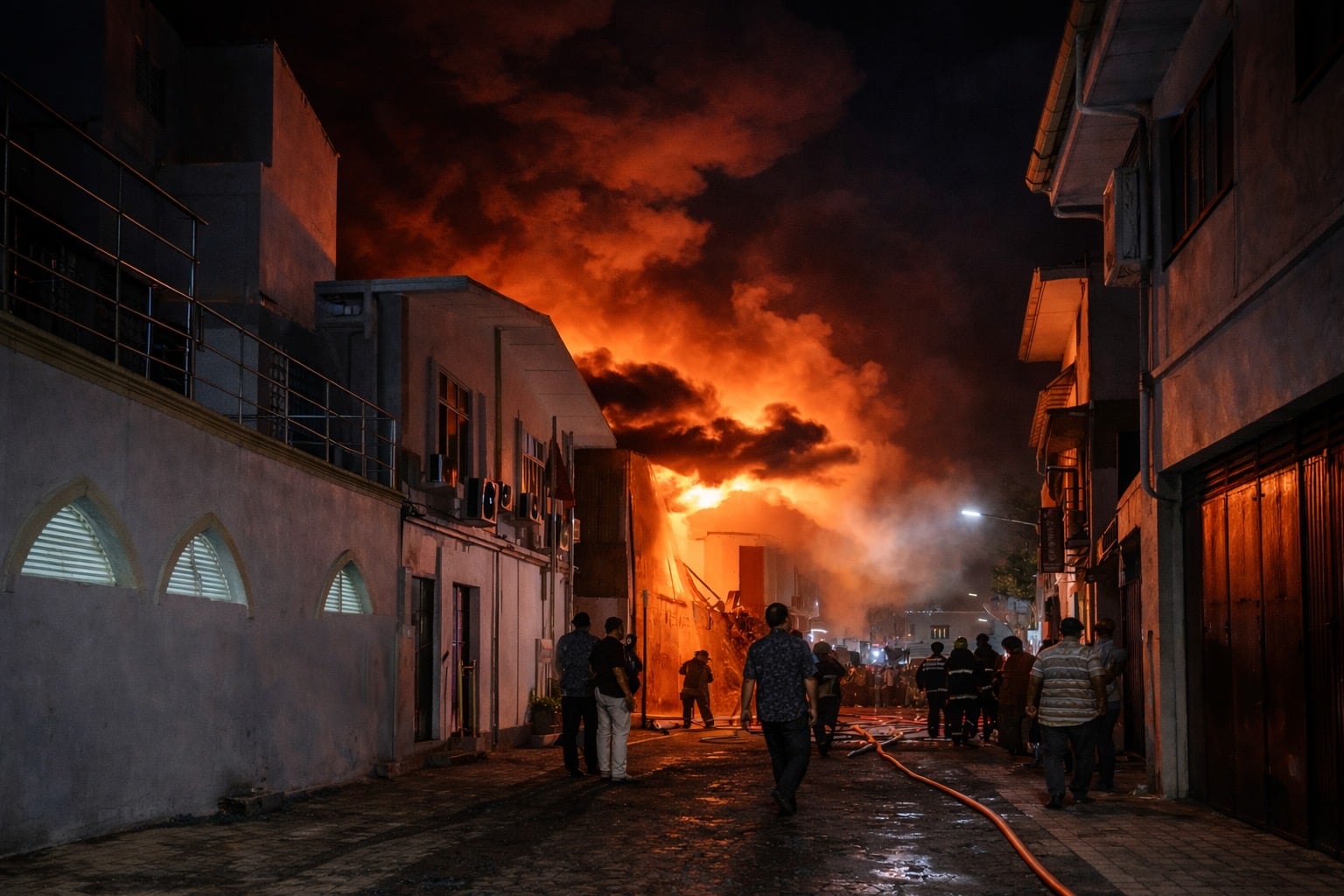 ކެމިކަލް ގުދަނުގައި އަލިފާން ރޯވުން؛ އިވެކުއޭޝަން ސެންޓަރުގައި 454 މީހުން ރަޖިސްޓްރީކޮށްފި