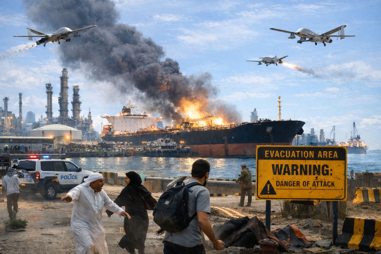 ގަލްފު ގައުމުތަކުގެ ތެޔޮ ބަނދަރުތައް ކައިރިން އާންމުން ދުރަށް ދިއުމަށް އީރާނުން އިންޒާރުދީފި