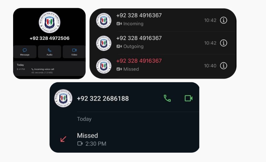 ފުލުހުންގެ ލޯގޯ ބޭނުންކޮށްގެން ފައިސާ ހޯދާތީ ސަމާލުވާން އިލްތިމާސްކޮށްފި