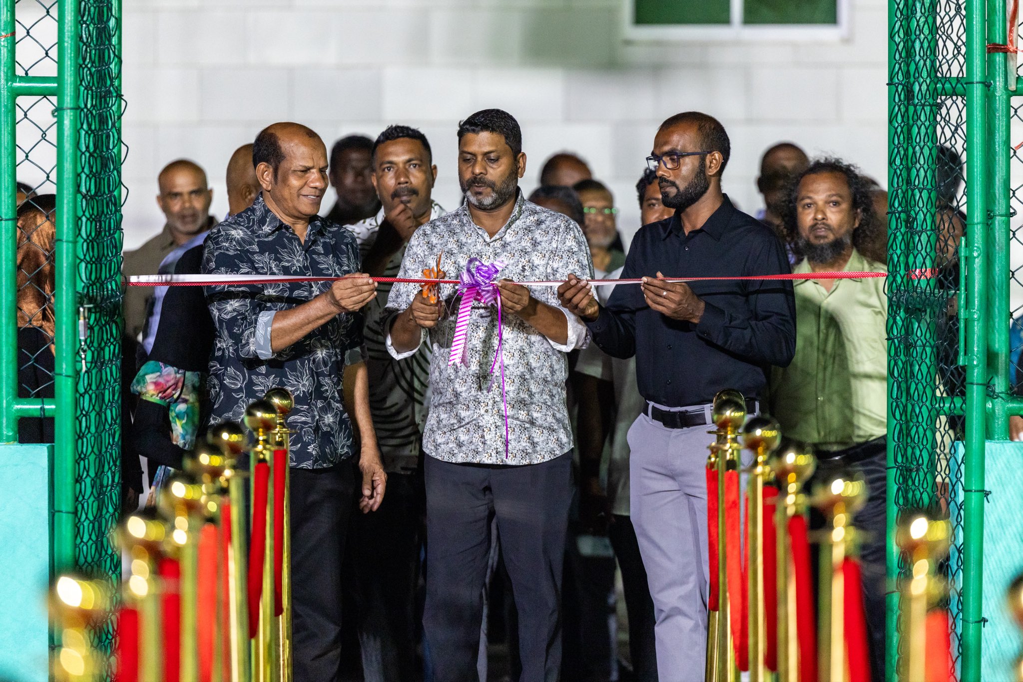 ހއ. ދިއްދޫގައި ތަރައްޤީކުރި ޒަމާނީ އައުޓްޑޯ ވޮލީ ކޯޓު ރަސްމީކޮށް ހުޅުވައިފި