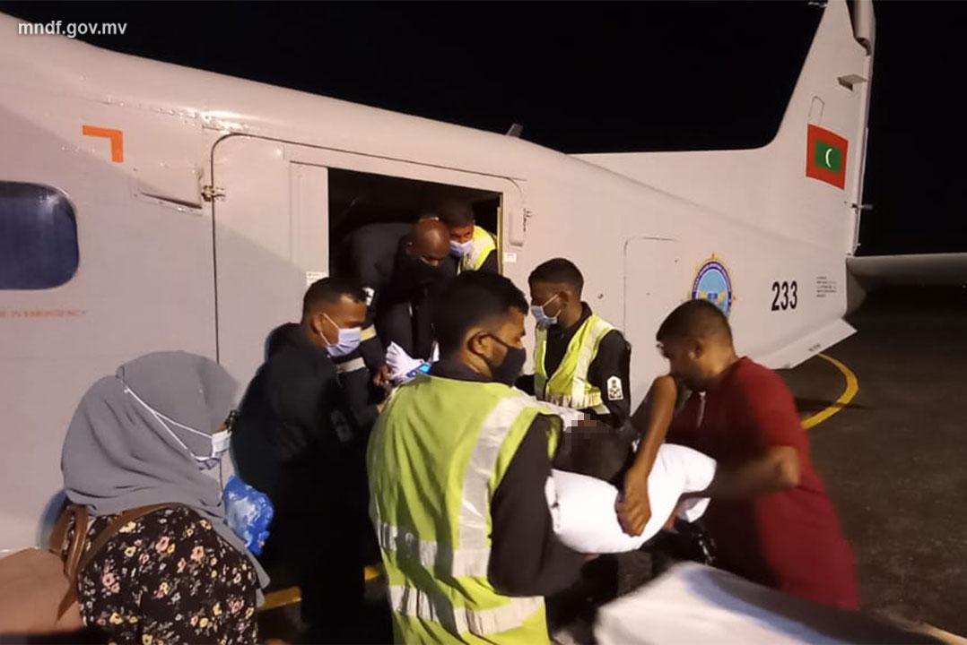 ކުޅުދުއްފުށި ހޮސްޕިޓަލުގައި އޮތް ބަލި މީހަކު އެމްއެންޑީއެފް ޑޯނިއާގައި މާލެ ގެނެސްދީފި