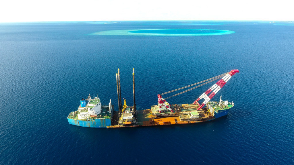 ބުރިޖުގެ މަސައްކަތް ކުރާތީ ވިލިމާލޭ ކަނޑުއޮޅިން ދަތުރުކުރުން މަނާކޮށްފި