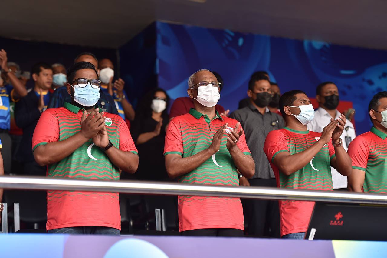 ރައީސް ޞާލިޙުވެސް މިހާރު އެންމެ ދެކެން ބޭނުންފުޅުވަނީ ގައުމީ ޓީމު ފައިނަލުގައި ކުޅޭތަން