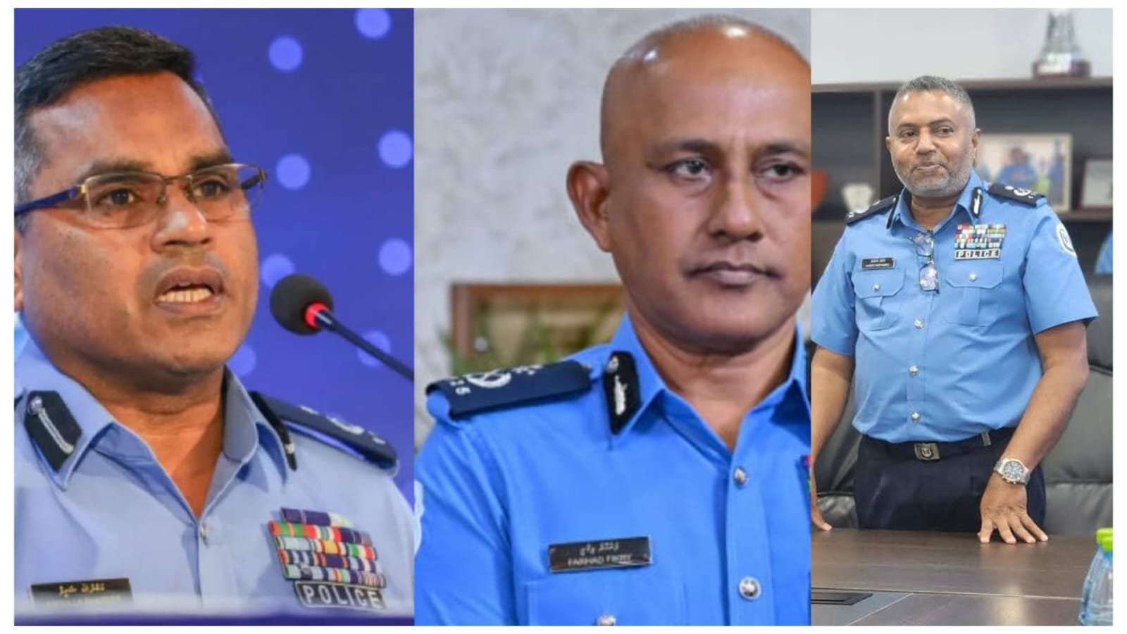 ޕޮލިސް ކޮމިޝަނަރުގެ މަޤާމަށްް ތިން ބޭފުޅަކު ކުރިމަތިލައްވައިފި