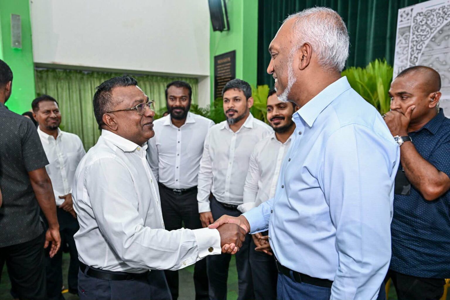 އަބްދުﷲ ޖާބިރު އަދި ރައީސް ޑރ.މުހައްމަދު މުއީޒު