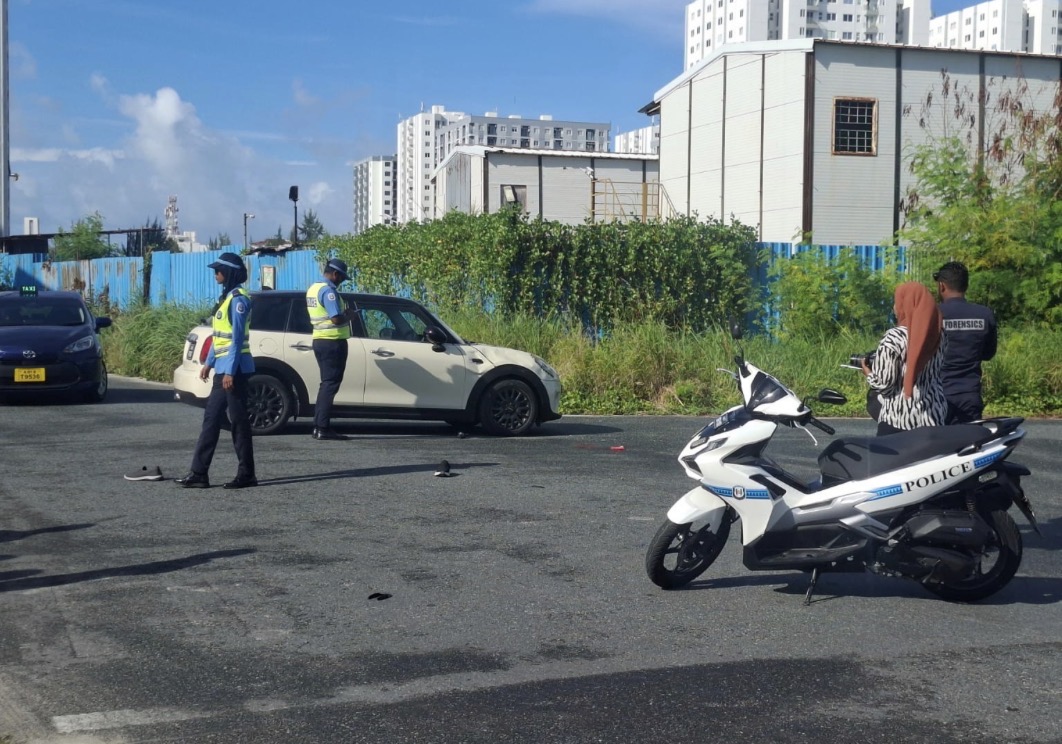 ހުޅުމާލޭ ދެވަނަ ފިޔަވަހީގައި އަނެއްކާވެސް އެކްސިޑެންޓެއް؛ ދެމީހަކަށް ފަރުވާ ދެނީ