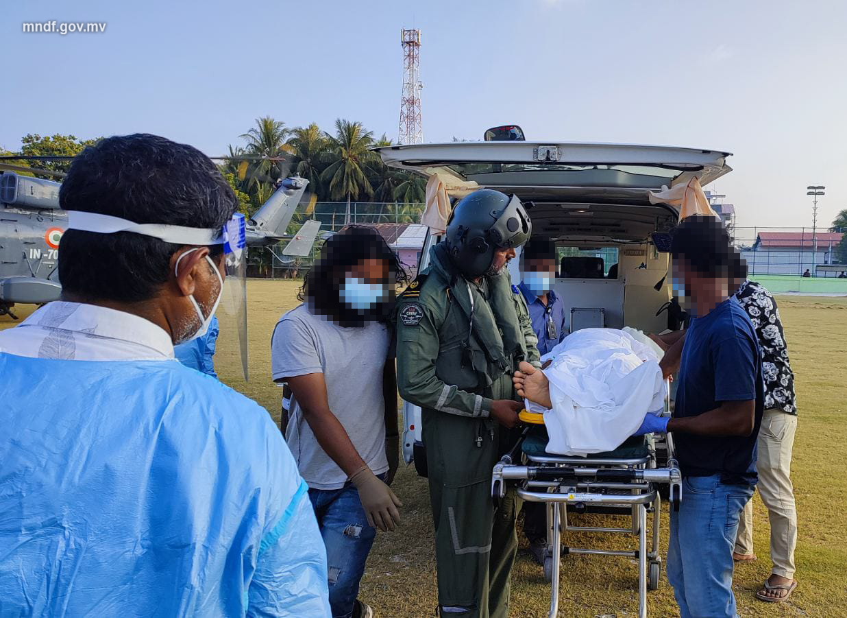 ވަޅި ހަރައި ޒަޚަމްކޮށްލި ދިޔަމިގިލީ މުދިމުގެ ހާލު ސީރިއަސްވެ މާލެ ގެނެސްފި