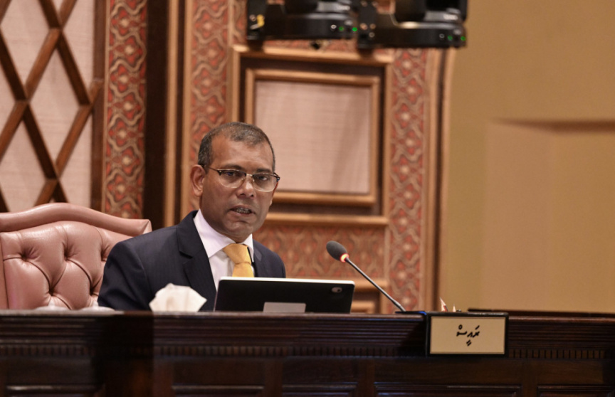 އިތުބާރު ނެތްކަމުގެ މައްސަލަ ކުރިއަށް ނުގެންދެވޭނެ: ނަޝީދު