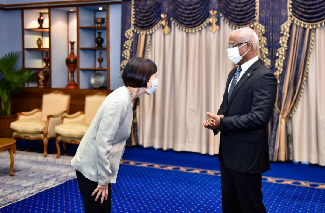 ޖަޕާނު ސަފީރު ރައީސް އަރިހަށް ވަދާއީ ޒިޔާރަތްކުރައްވައިފި