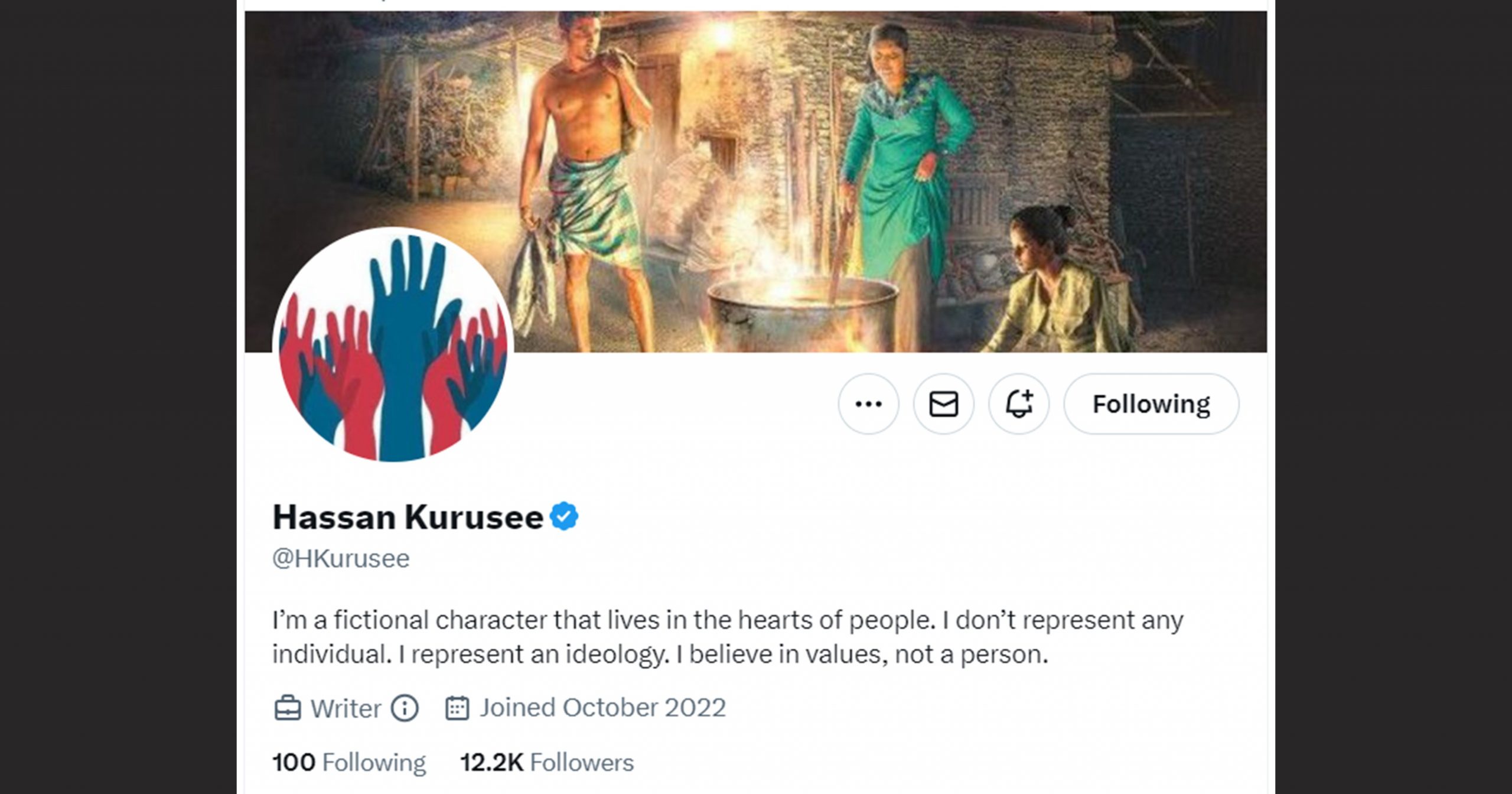 "ހަސަން ކުރުސީ" އެކައުންޓް ސަސްޕެންޑްކޮށްފި