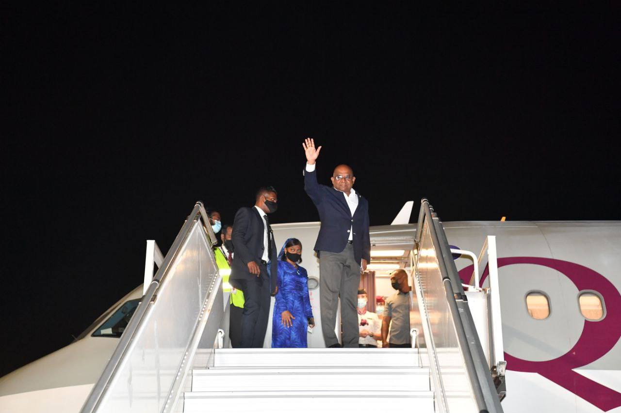 ރަސްމީ ދަތުރުފުޅަށްފަހު ޝާހިދު ފުރާވަޑައިގެންފި