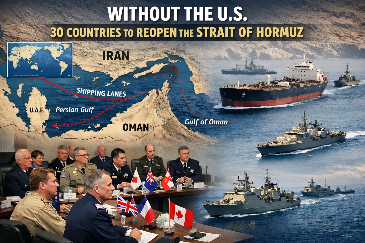 އެމެރިކާ އެކަހެރި ކޮށް 30 ގައުމަކުން ހޮރްމުޒް ކަނޑުއޮޅި ހުޅުވުމަށް ކޯލިޝަނަކަށް