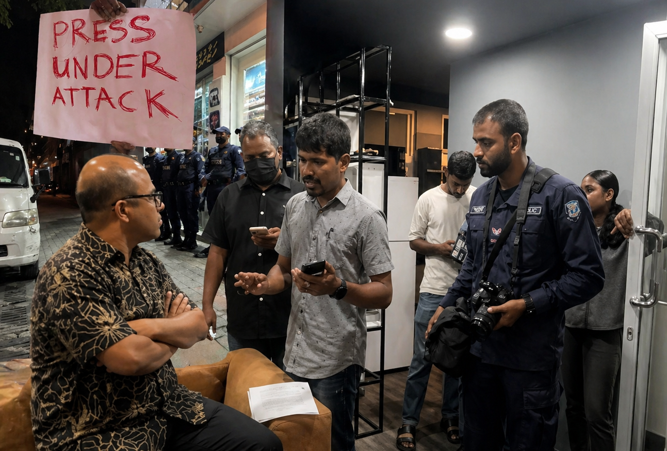 ނޫސްވެރިކަމުގެ މިނިވަންކަމަށް ހުރަސްއެޅޭ ގޮތަށް ހިންގާ އަމަލުތައް ހުއްޓާލުމަށް ގޮވާލުން
