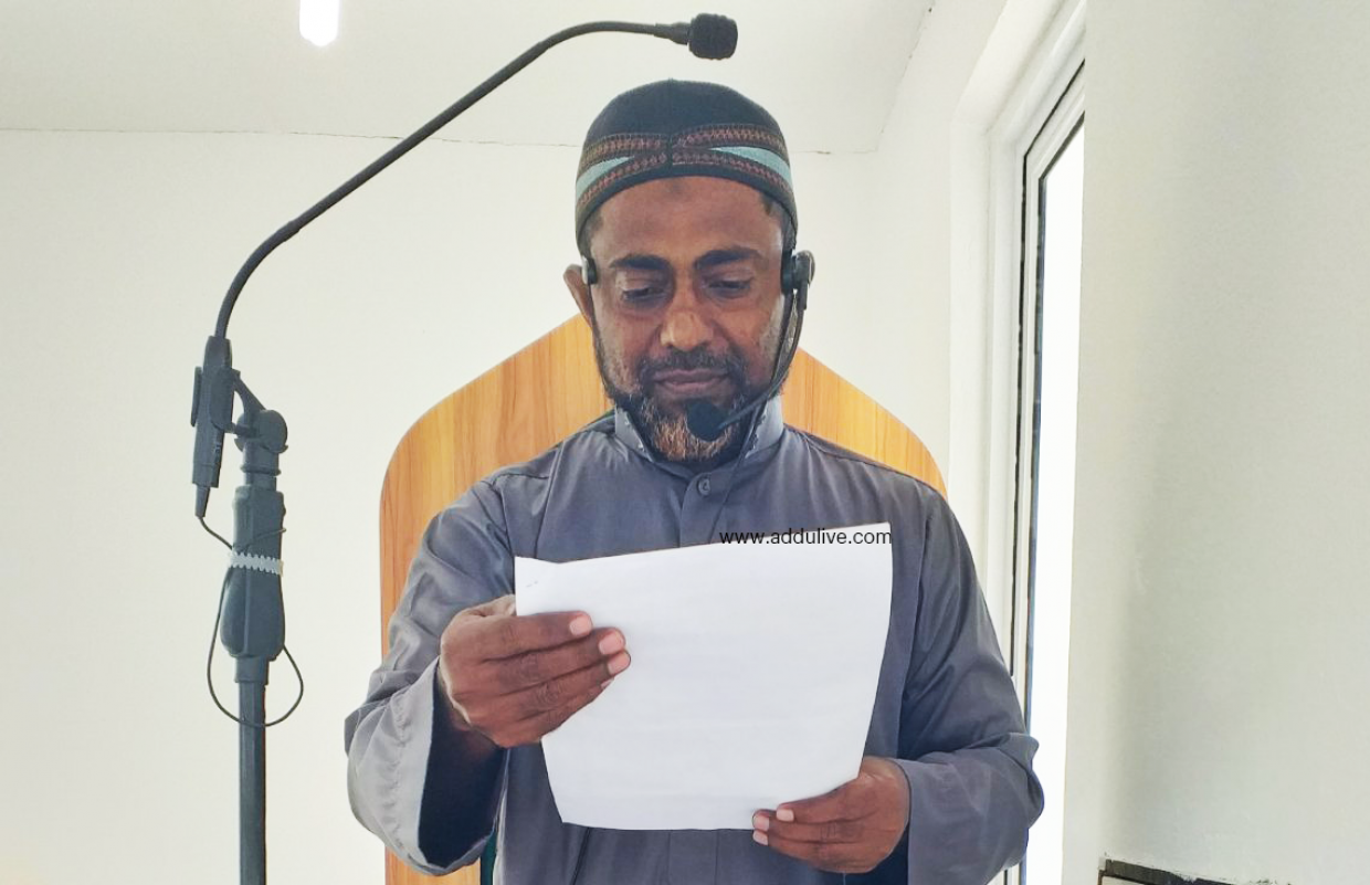 އައްޑޫ ބަހުރުވައިން ޚުތުބާކީ މުދިމަކު ސަސްޕެންޑްކޮށް މައްސަލަ ބަލަނީ