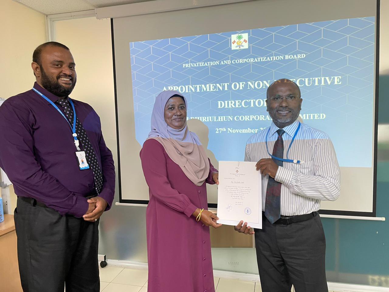 ފަހި ދިރިއުޅުން ކޯޕަރޭޝަން ބޯޑު މެމްބަރުކަމަށް 2 ބޭފުޅަކު