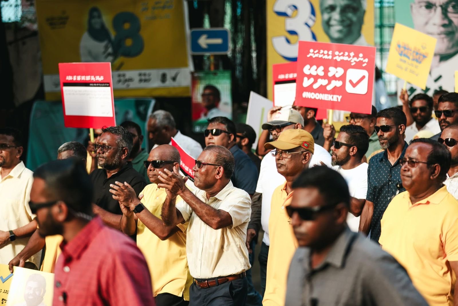 އެމްޑީޕީގެ މިރޭގެ އިހުތިޖާޖުގައި ރައީސް ނަޝީދު ބައިވެރިވެވަޑައިގަންނަވަނީ