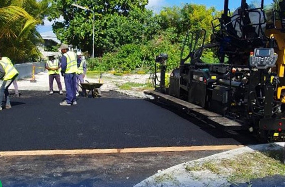 ފުވައްމުލަކު އެތެރޭގެ މަގުހެދުމުގެ މަޝްރޫޢުގެ ބޮޑުބައެއް ނިމިއްޖެ