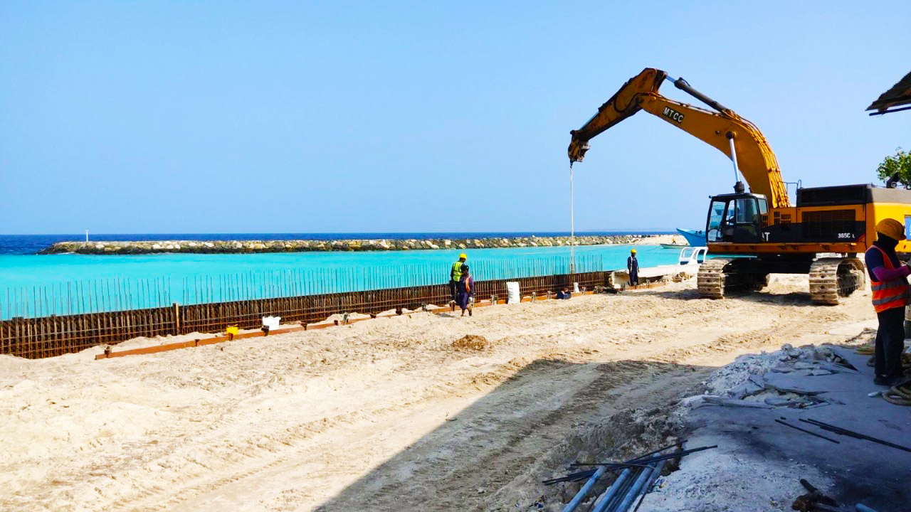 މިލަދޫ ބަނދަރުގެ މަަސައްކަތުގެ ބޮޑު ބައެއް ނިމިއްޖެ