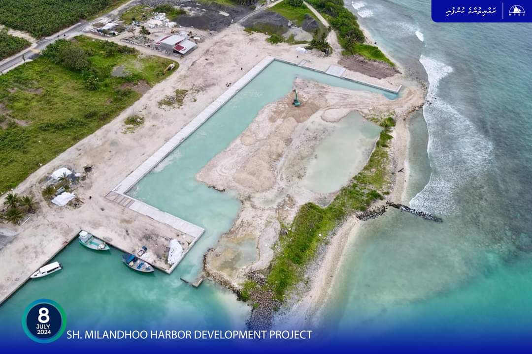 ށ. މިލަންދޫ ބަނދަރު ތަރައްޤީ ކުރުމުގެ މަޝްރޫޢު ބާރަށް ކުރިއަށް