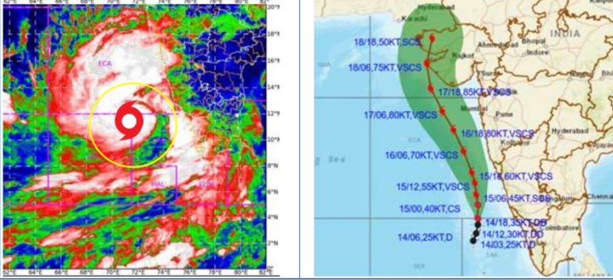 "ޓައުޓޭ" ތޫފާނުން ރާއްޖެއަށް ނުރައްކަލެއް ނެތް: މެޓް އޮފީސް