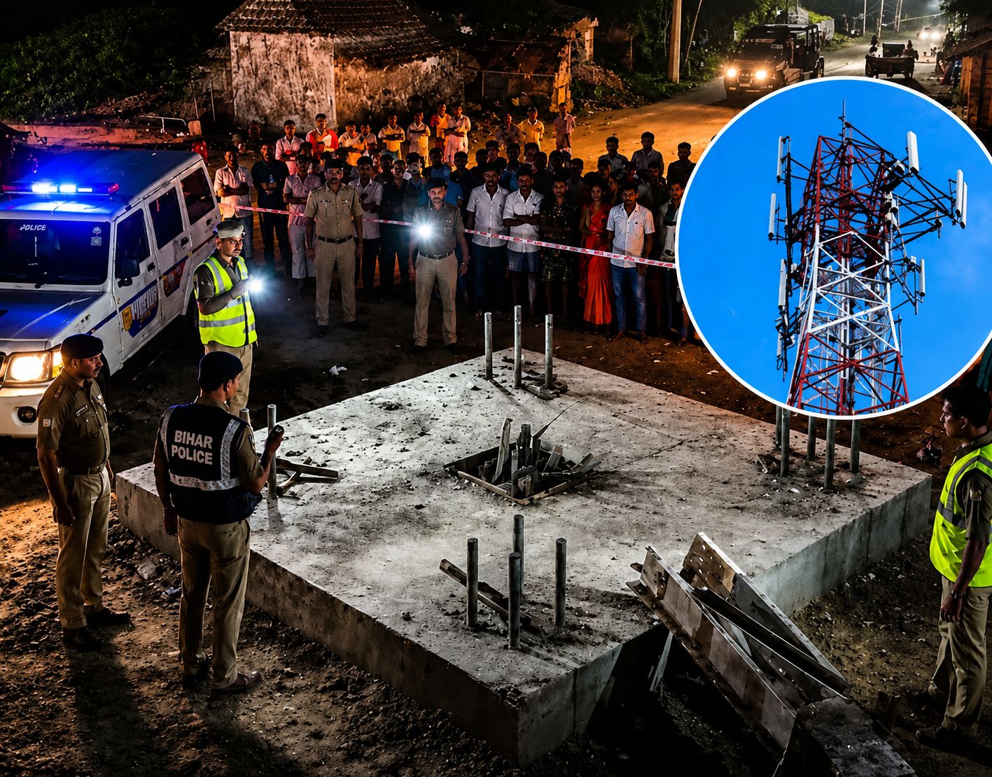 މީހުން ދިރިއުޅޭ ސަރަހައްދެއްގައި ހުރި 132 ފޫޓުގެ މޮބައިލް ޓަވަރެއް އެއްވެސް މީހަކަށް ރޭކާނުލާ ވަގަށް ނަގައިފި