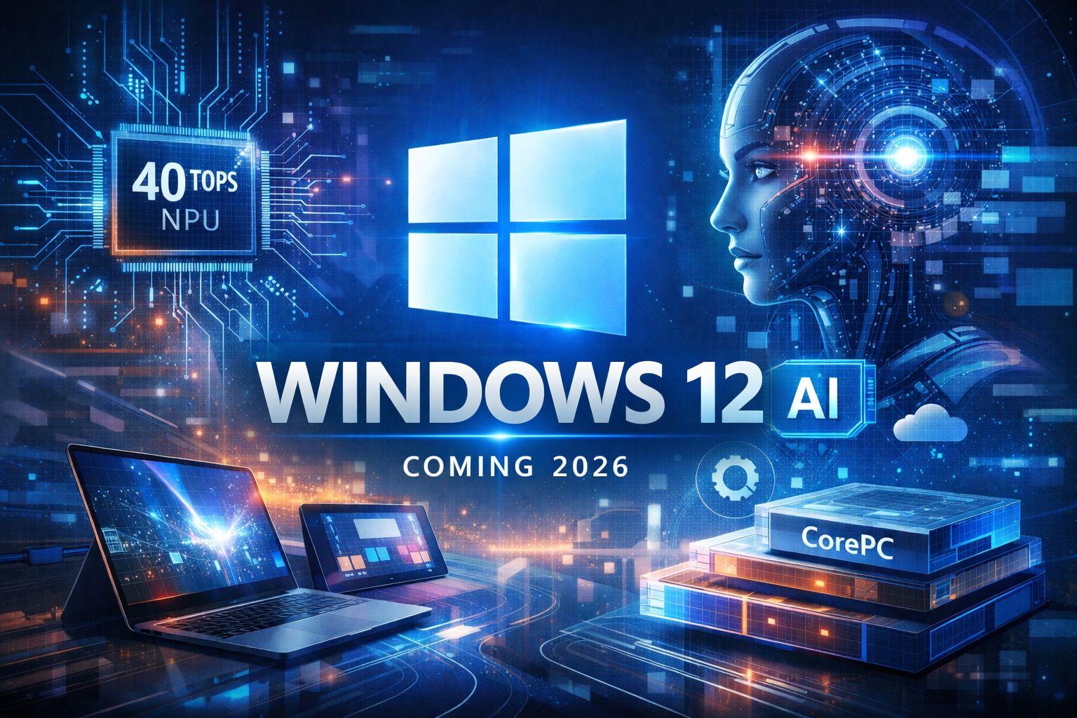 އޭއައި ފީޗާސްތަކާއެކު ވިންޑޯޒް 12: ކޮމްޕިއުޓިންގްގެ އާ ޒަމާނަކަށް