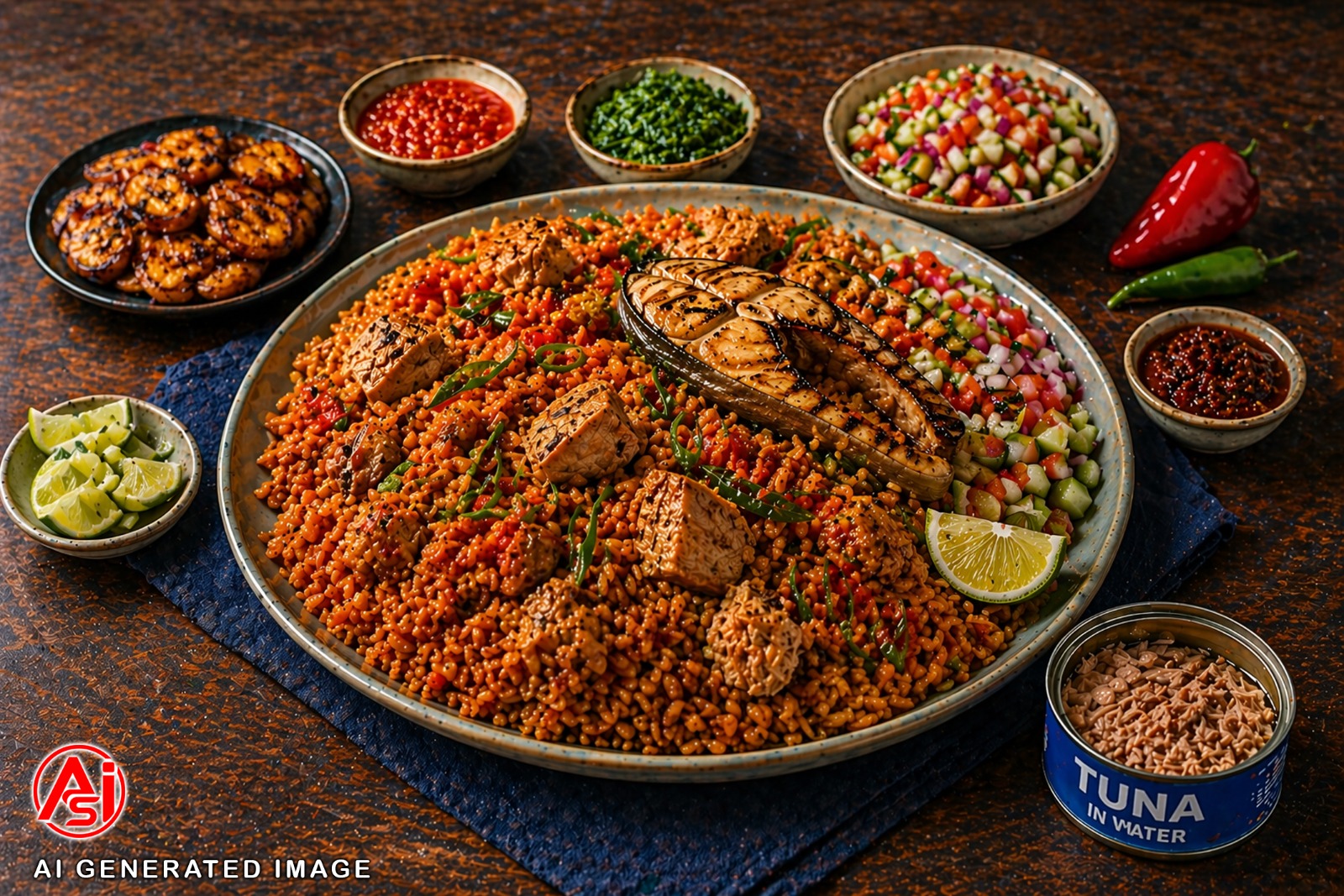 ޖޮލޮފް ރައިސް (ކަނޑުމަސް ނުވަތަ ފަރުމަހާއެކު)