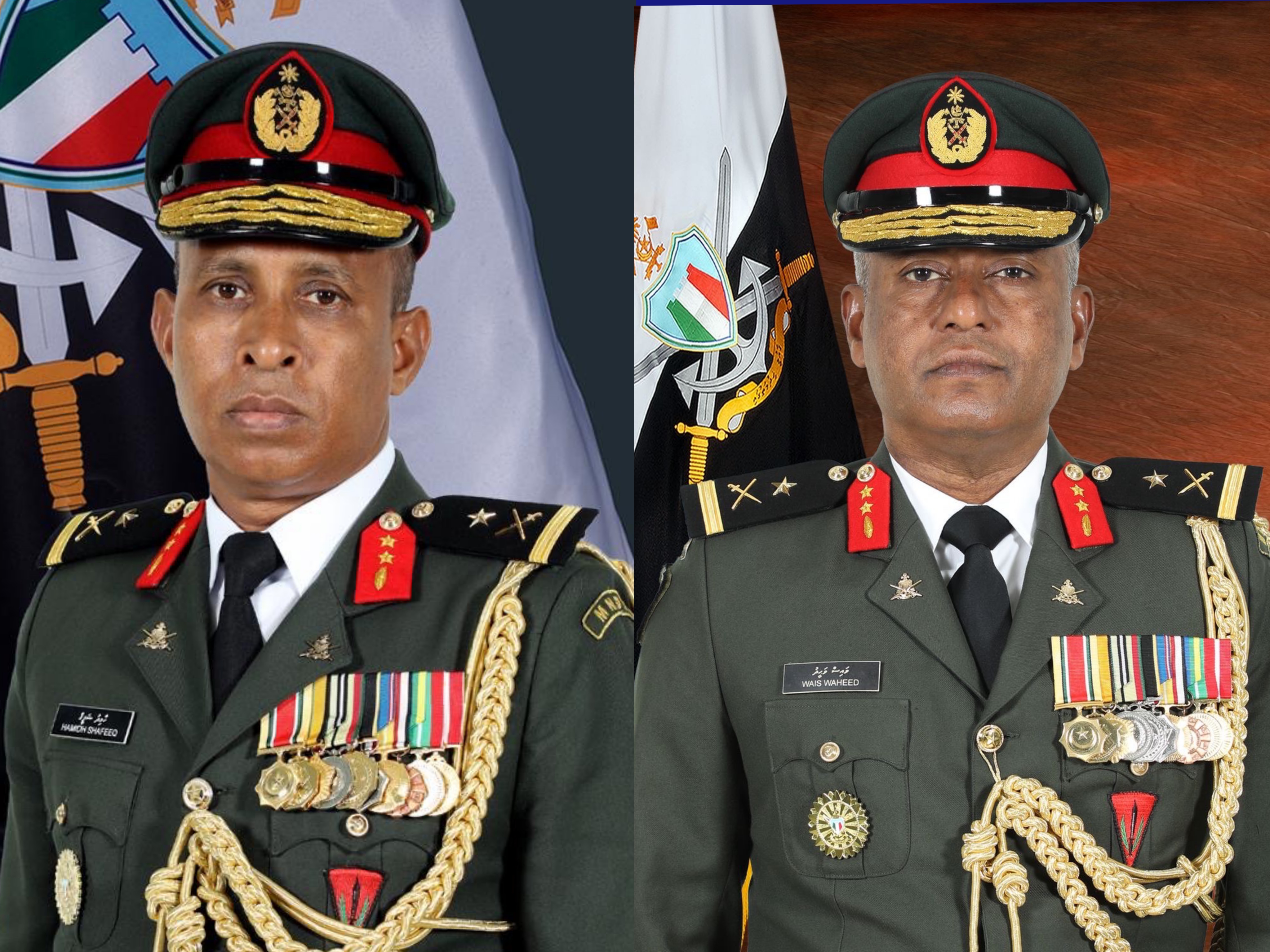 މޭޖަރ ޖެނެރެލް ރޭންކުގައި ތިއްބެވި 2 އޮފިސަރަކު ރިޓަޔަރކުރައްވައިފި