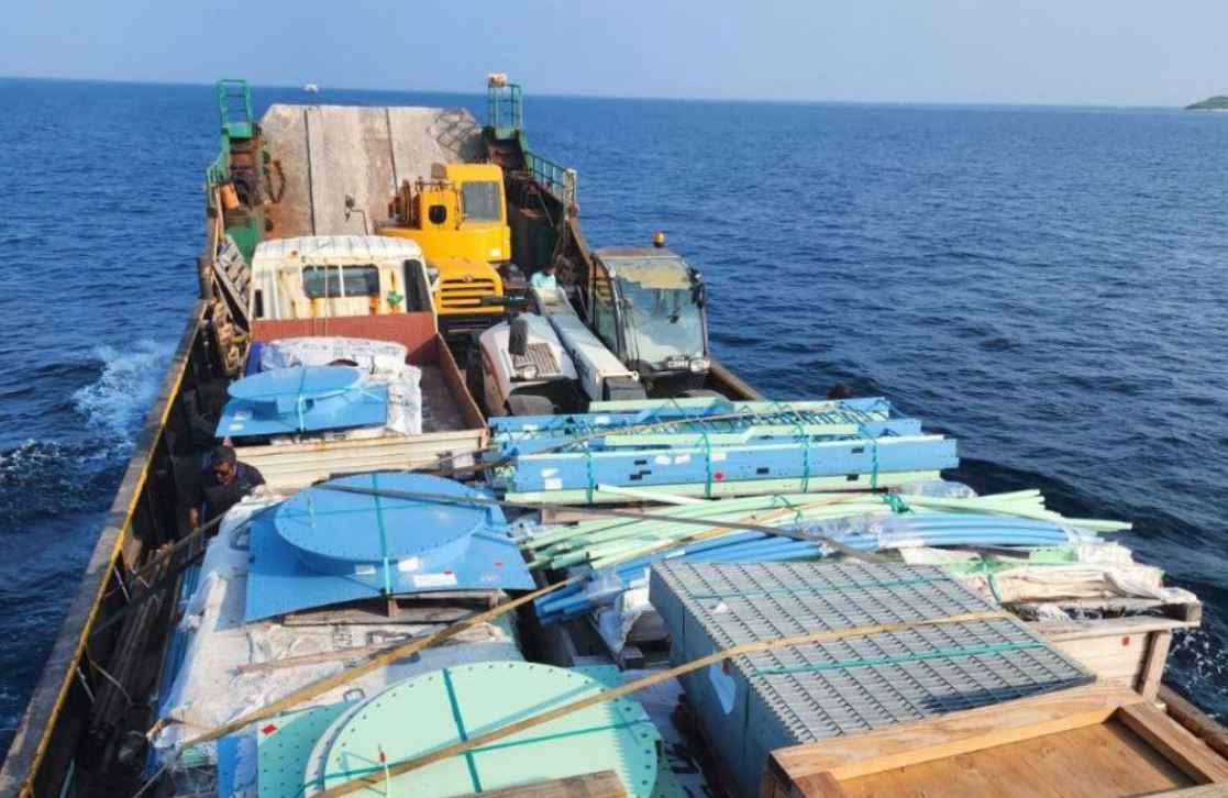 މާރަންދޫ ފެނާނަރުދަމާގެ މަސައްކަތަށް ބޭނުންވާ ބައެއް ސާމާނު ގެންގޮސްފި