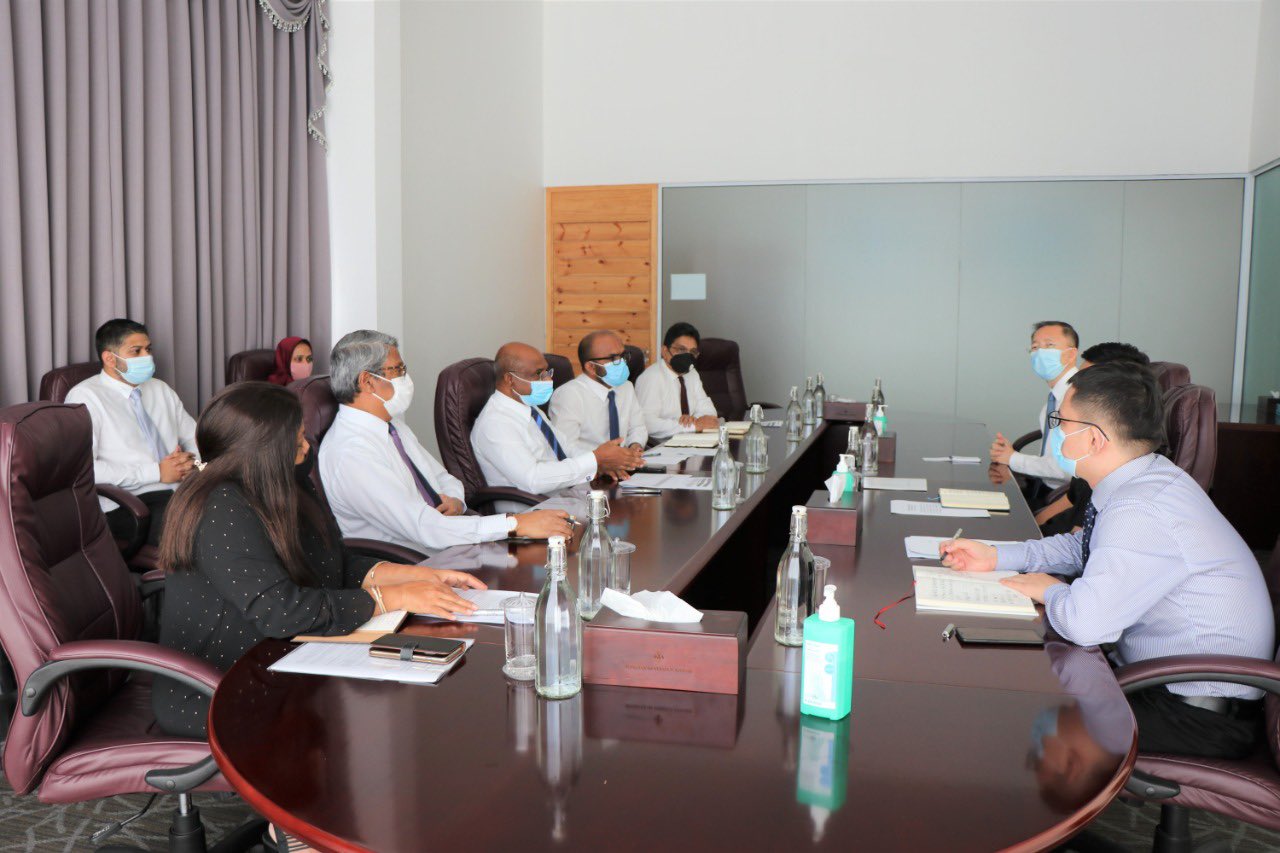 ޝާހިދާއި އަމީރު ޗައިނާ ސަފީރު އަރިހަށް؛ ދެއްކެވީ އިޤްތިޞާދު އިޢާދަކުރުމަށް އެހީ ހޯދާވާހަކަ