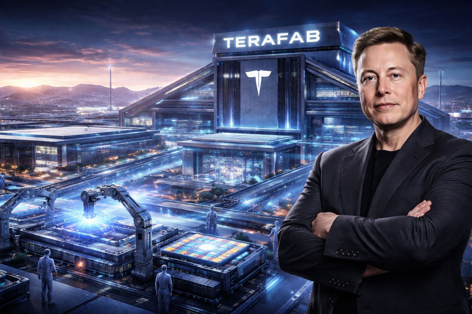 އެލޮން މަސްކްގެ ޓެރަފަބް ޕްރޮޖެކްޓް: ޓެސްލާ، ދުނިޔޭގެ އެންމެ ބޮޑު ޗިޕް ފެކްޓަރީ