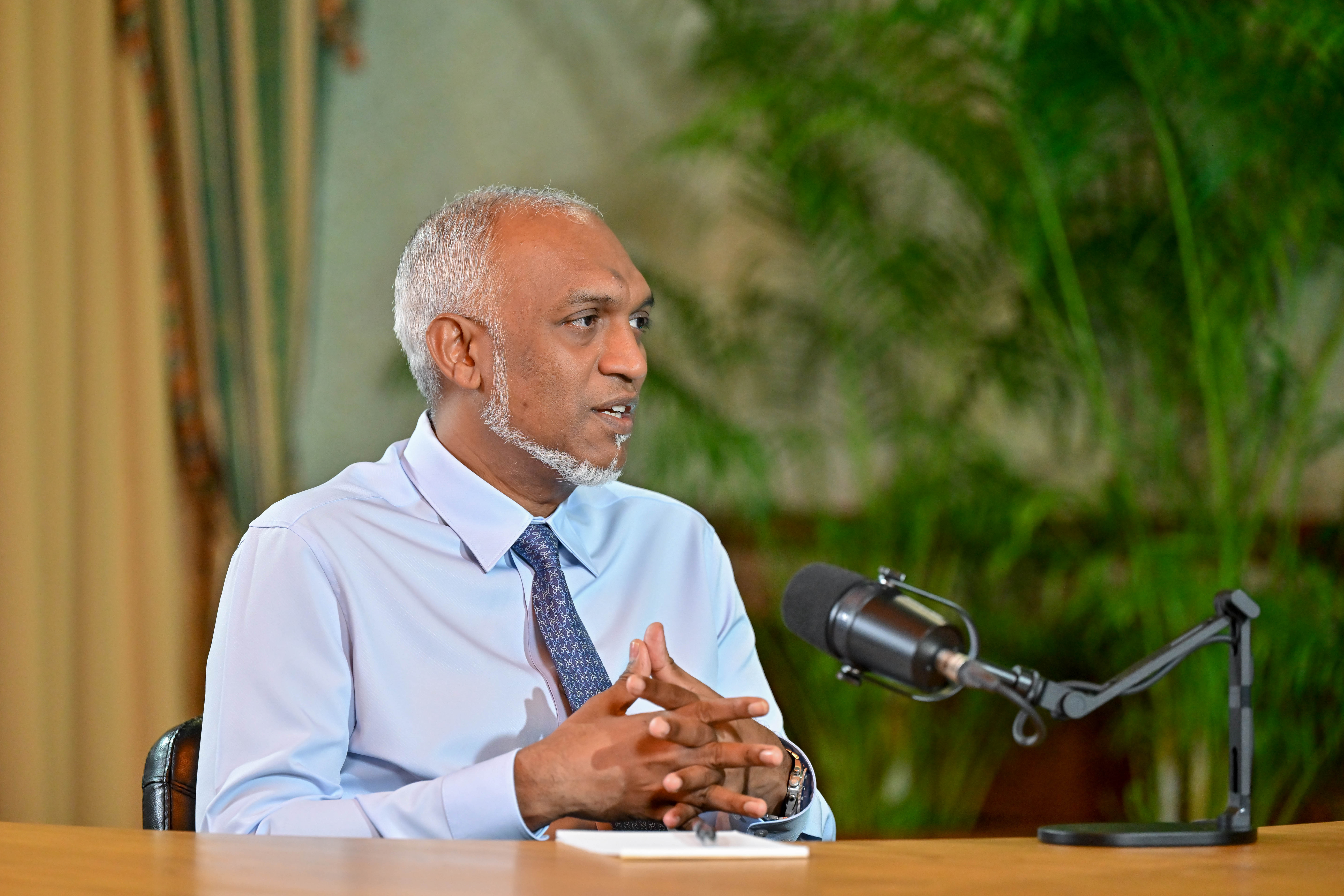 ރައީސް މުއިއްޒު ދައުލަތުގެ މީޑިއާ "ޕީއެސްއެމް" އިން ގެނެސްދިން 'ނޭޝަން ޗެޓް' ޕްރޮގްރާމުގައި
