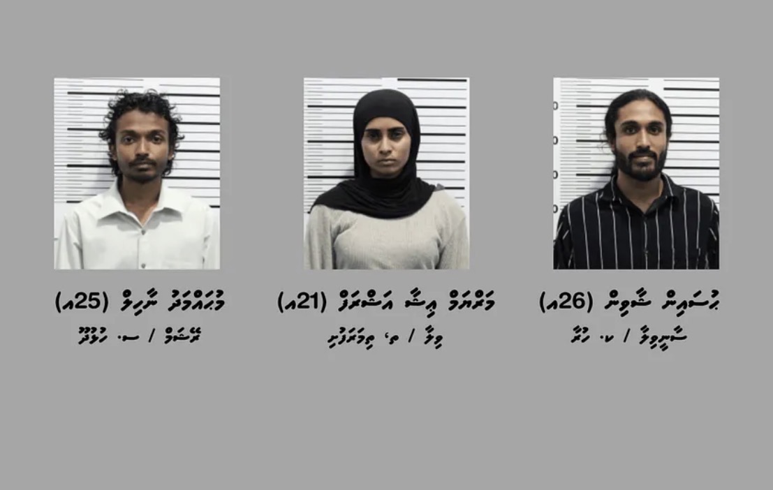 މަސްތުވާތަކެއްޗާއި ވޭޕް ކާރޓްރިޖުތަކަކާއެކު ހައްޔަރުކުރި 3 މީހުން