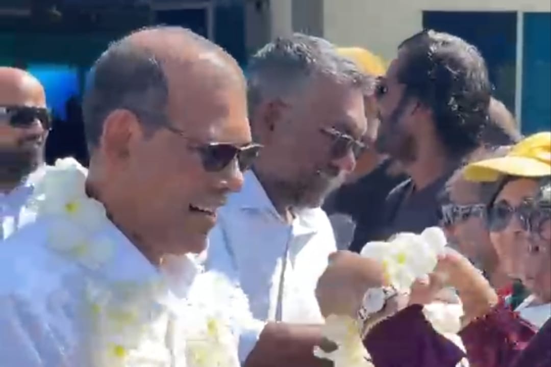 ރައީސް ނަޝީދު ކުޅުދުއްފުޓަށް ވަޑައިގަތުމުން ހޫނު މަރުހަބާއެއް ކިޔައިފި