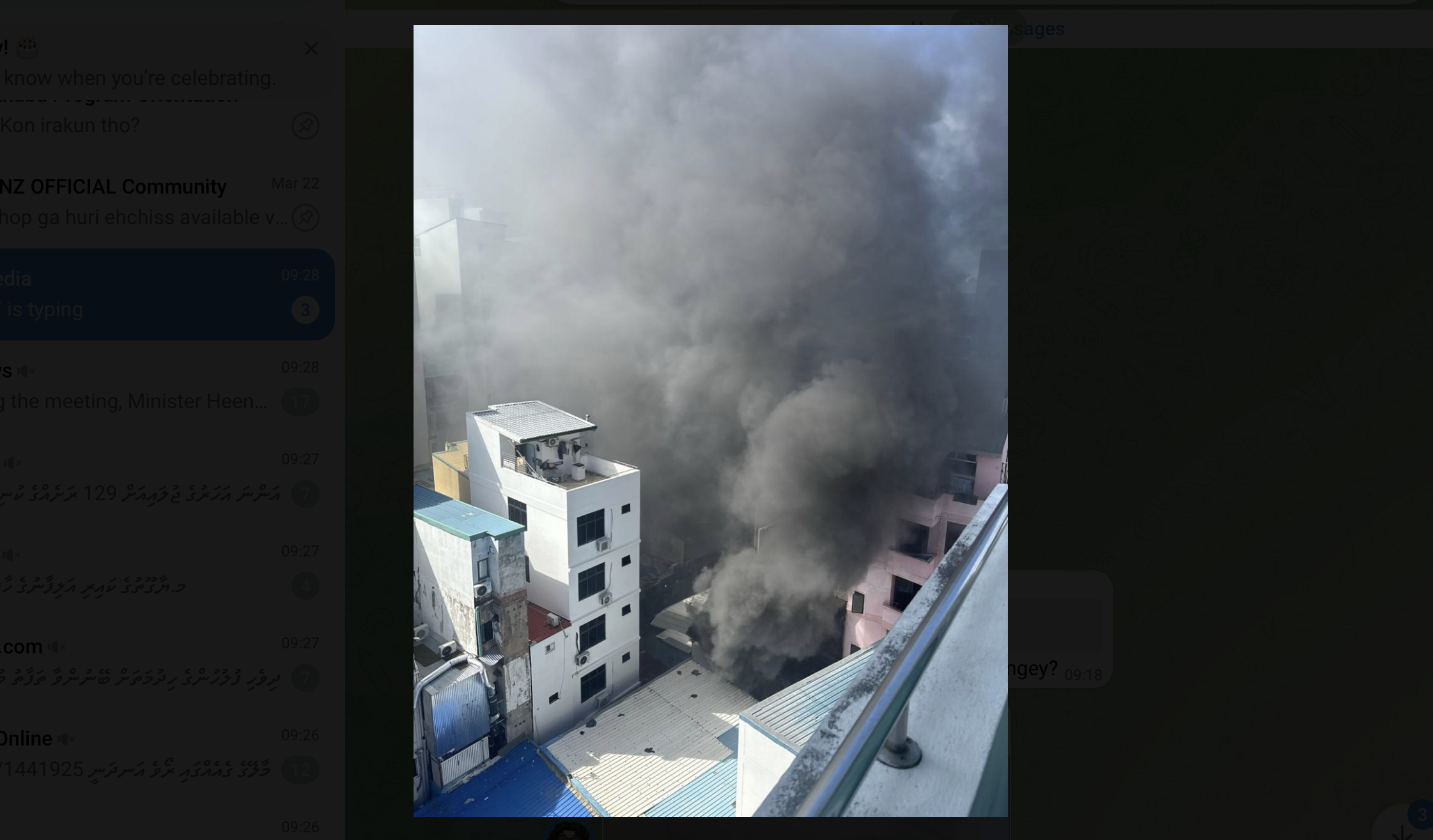 މާފަންނު ޖާޔާކުޝަން ކައިރި ހުރި އިމާރާތެއްގައި ރޯވި އަލިފާން ކޮންޓްރޯލްކޮށްފި