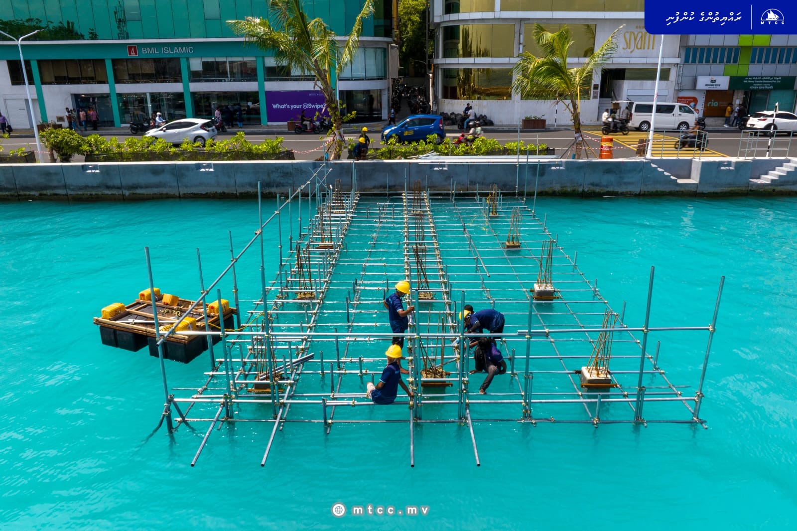 މާލޭ ނޯތު ހާބަރުގެ ފިންގަރ ޖެޓީ މަޝްރޫއުގެ ކޮލަމް ޖެހުމުގެ މަސައްކަތް ބާރަށް ކުރިއަށް!