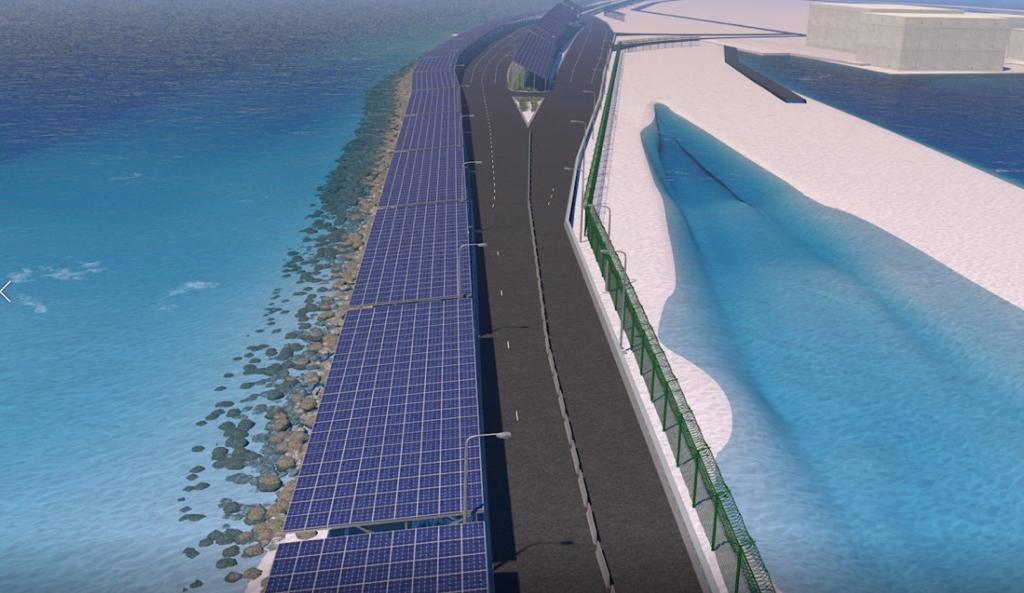 ހުޅުމާލެ ލިންކް ރޯޑްގައި ސޯލާ ހަކަތަ ނިޒާމް ޤާއިމްކުރަނީ