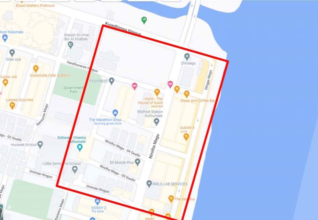 ހުޅުމާލެ ފޭސް 1 ގެ ބައެއް ސަރަހައްދުތަކުން މިރޭ ފެން ކެނޑޭނެ