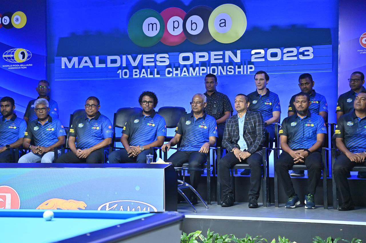 މޯލްޑިވްސް އޯޕަން ބިލިއާޑު މުބާރާތުގެ ނިންމުން ރައީސް ސާލިހު ޝަރަފުވެރިކޮށްދެއްވައިފި