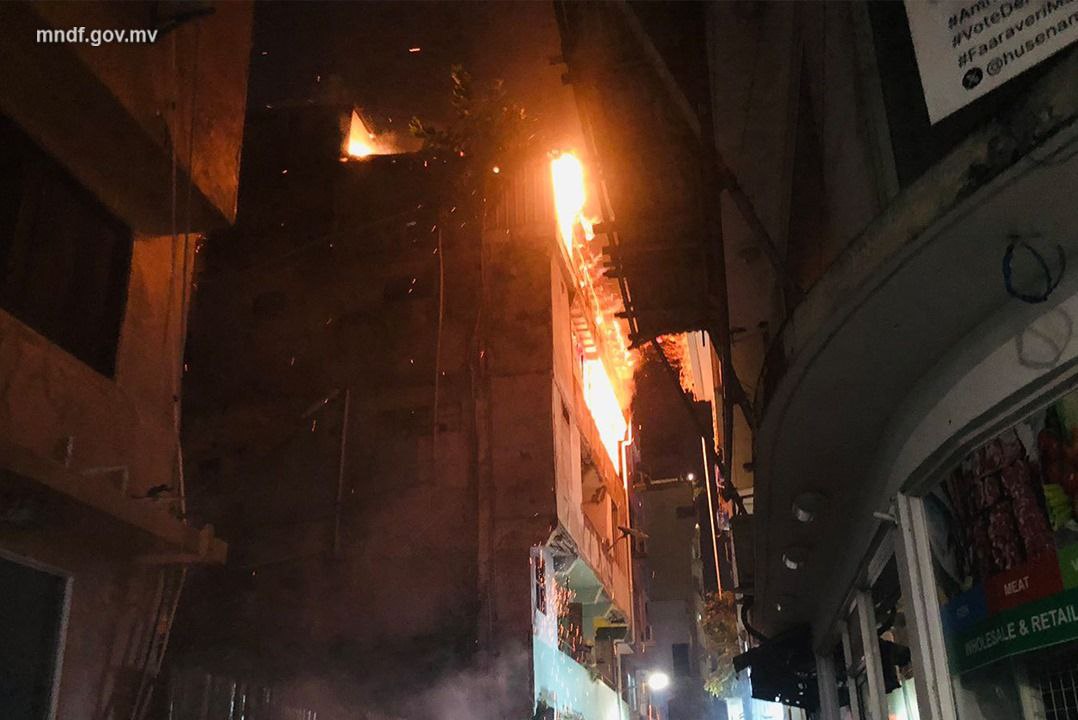 މާލޭގެ ގެއެއްގައި ނުރައްކާތެރި އަލިފާނުގެ ހާދިސާއެއް