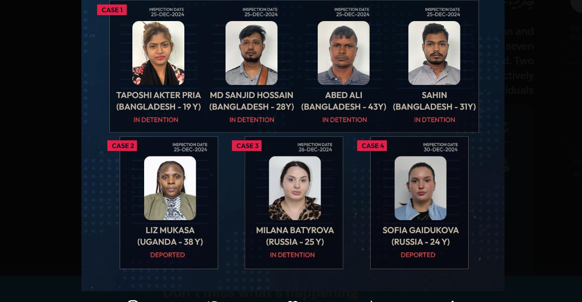 ފުޅާދާއިރާއެއްގައި ހަށިވިއްކާކަމުގެ ތުހުމަތުކުރެވޭ ބިދޭސީންތަކެއް ހައްޔަރުކޮށްފި