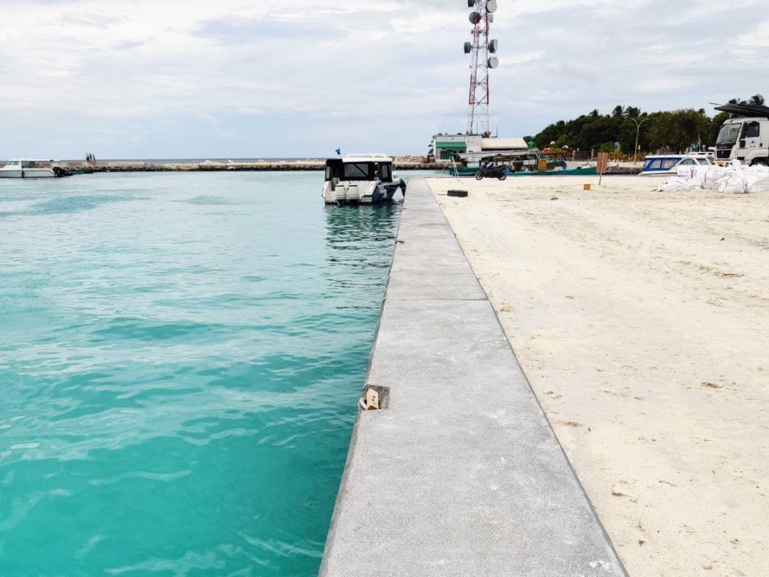 އުކުޅަހު ބަނދަރުގެ އެއްގަމުތޮށި ލުމާއި ޖެޓީ ހެދުމުގެ މަސައްކަތުގެ ބޮޑުބައެއް ނިމިއްޖެ