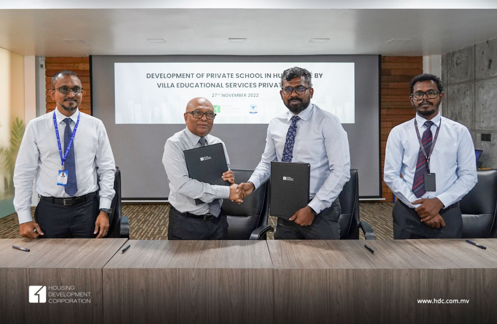 ހުޅުމާލެ ފޭސް އެކެއްގައި ވިލާގެ ސްކޫލެއް އަޅަން ސޮއިކޮށްފި