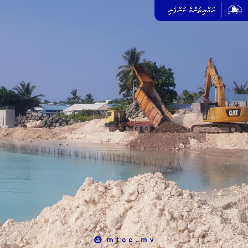 ނެއްލައިދޫ ބަނދަރު ތަރައްޤީކުރުމުގެ މަޝްރޫޢުގެ 42 ޕަސެންޓް ނިމިއްޖެ