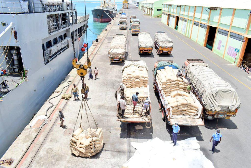 600 ޓަނުގެ ކާބޯތަކެއްޗާއި ބޭހުގެ ސާމާނާއެކު އިންޑިއާގެ މަނަވަރެއް ރާއްޖެއަށް